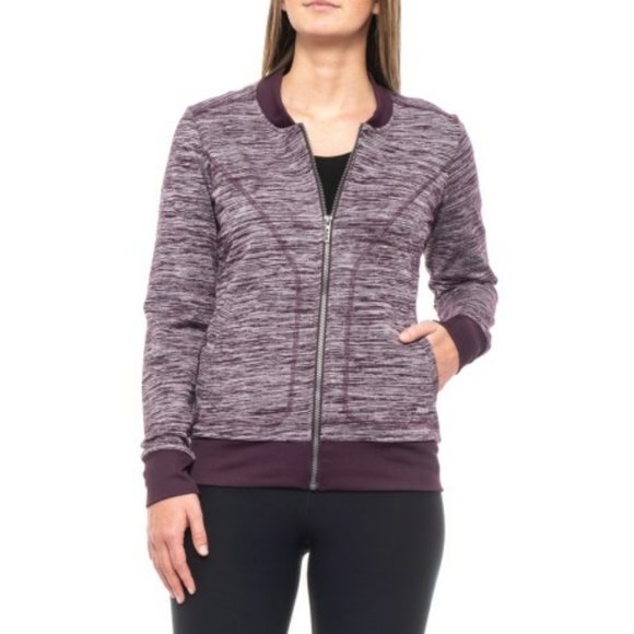RBX Jackets & Coats Rbx Womens Novelty Striat Bomber Full Zip